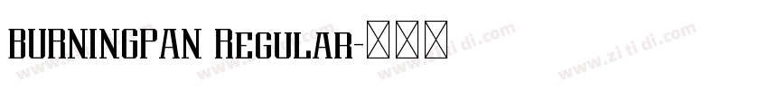 BURNINGPAN Regular字体转换 BURNINGPAN Regular字体转换
